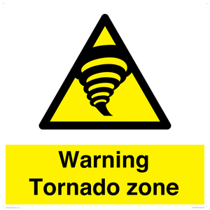 Warning Tornado zone